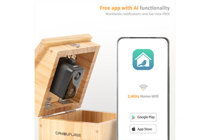 Camouflage EZ-Nest Eye Smart Bird Box Camera