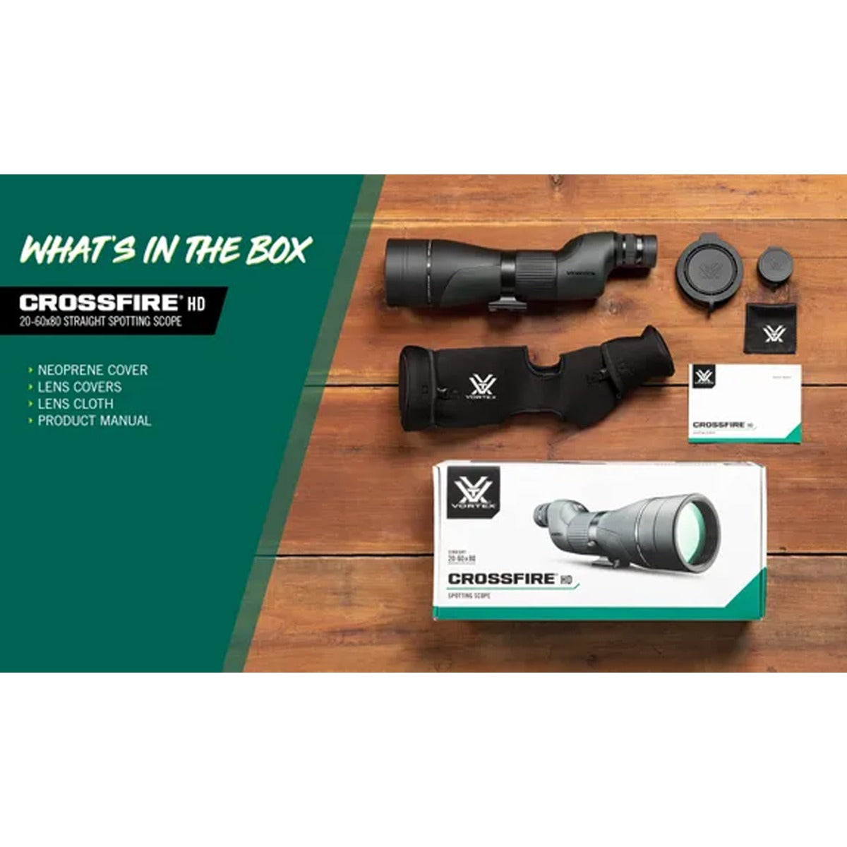 Vortex Crossfire HD Straight Spotting Scope